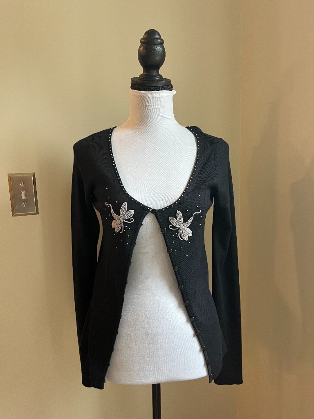 Vintage Betsey Johnson Cardigan, Size Large